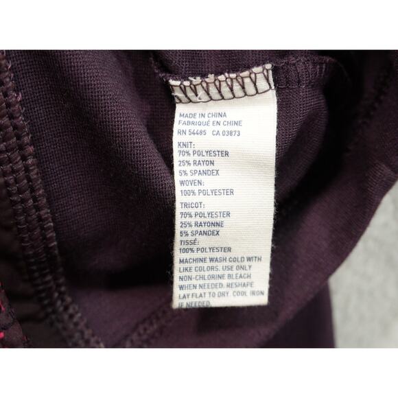 American Eagle Outfitters Womens Red & Maroon Mini Skirt Geometric Zip Size 4 - Picture 7 of 8